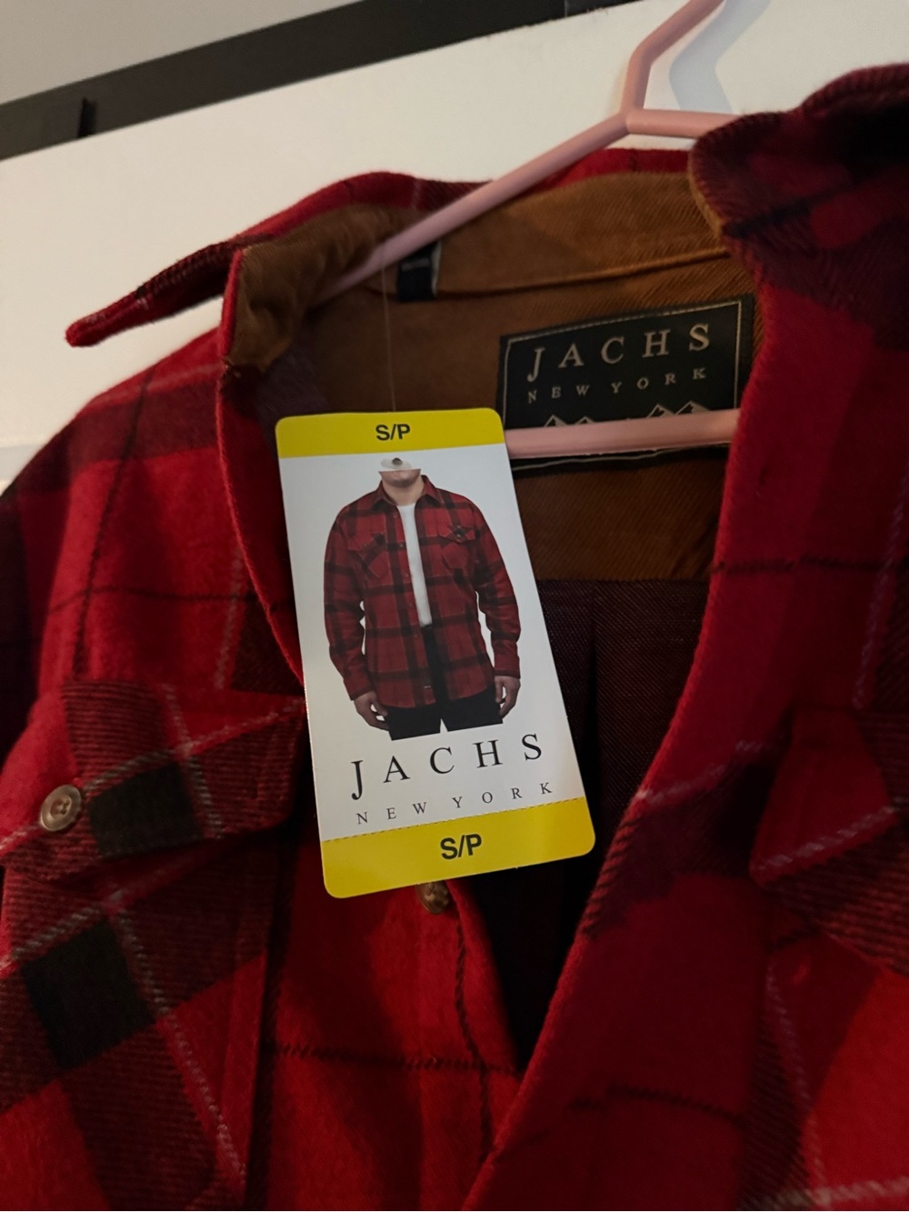 Jachs Red and Black Plaid Flannel Shirt